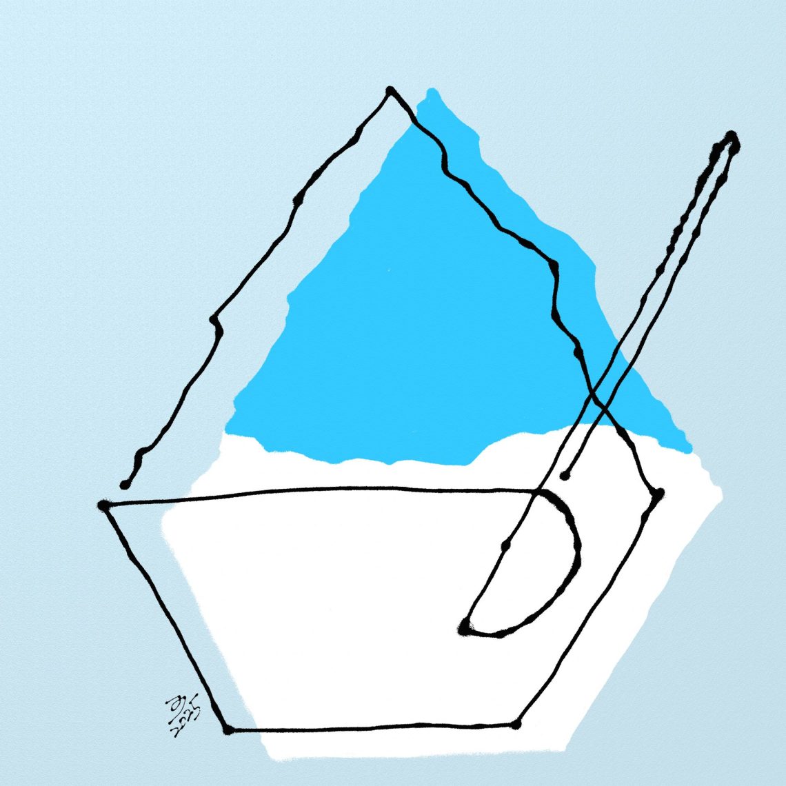 かき氷（ブルーハワイ）